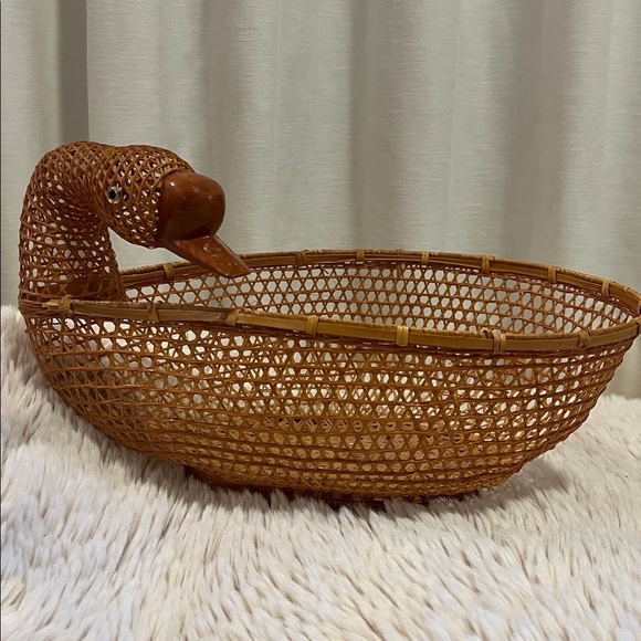 3 Handcrafted Woven Duck Baskets - Picture 3 of 11